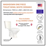 6 inch 150MM S-Trap White Ceramic Water closet WC Close Coupled Toilet Bowl Ceramik Tandas Duduk Rea