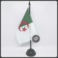 Aljazair Table Flag Algeria + Wooden Pole