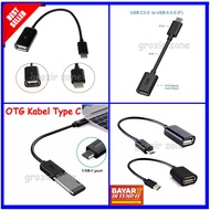 Kabel OTG Type C Hp Android Kabel Flashdisk Ke Hp Murah Bergaransi GZ