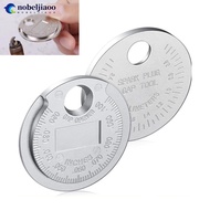 NOBELJIAOO 0.6-2.4mm Range Spark Plug Gage Gap Tool Car Feeler Spark Plug Gap Coin-Type Measurement 