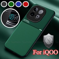 For iQOO Neo 10 Z10 Turbo Pro 5G Phone Case Matte Leather Soft TPU Silicone Casing Shockproof Simple