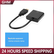 HDMI to VGA Adapter Male To Famale Converter for PS4 1080P HDMI-VGA Adapter With Video Audio Cable Jack HDMI VGA For PC TV Box