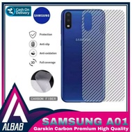 Garskin Carbon Samsung Galaxy A01 Back Screen Protector Skin