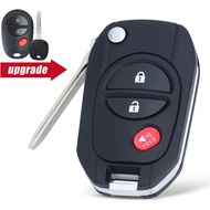 Keyecu Dinaik Taraf Flip Remote Sarung Cangkang Kunci Kereta untuk Toyota Sienna Highlander Tacoma G