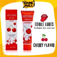 Edible Lubricant 100ml Hot Kiss Cherry Flavor Lubricant Gel Pelincir Lubricating Oil Massage Oil Sex