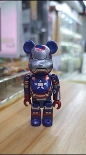 (N)開封品 無盒 眼見咁多 Medicom Bearbrick Be@rbrick 100% Ironman3 Ironman  鐵甲奇俠 鋼鐵人 鋼鐵俠 愛國者
