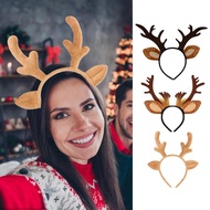 Christmas Reindeer Headband Cute Realistic Deer Antlers Headband Animal Ears Headband for Cosplay De