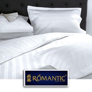 Duvet Cover Hotel 300 TC standard Hotel White Stripe White Dobby Stripes