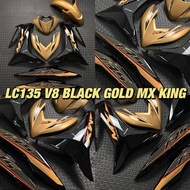 COVERSET MAGICBOY LC135 V8 Black Gold Mx King SIAP TAMPAL MX KING GOLD LC135 FI