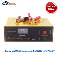 Battery Charger Car Battery Charger Tool Lead Acid 140W 6V/ 12V 80AH