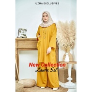 Kaftan muslimah | LAURA SET | Baju haji dan umrah | set seluar muslimah | Free size Plus size | baju viral