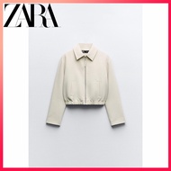 Zara เสื้อแจ็กเก็ตบอมเบอร์ สไตล์ใหม่ สําหรับผู้หญิง
