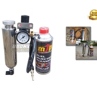 Injection service tube and injection cleaning fluid infusion