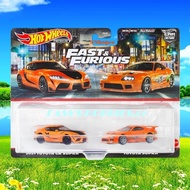 HOT WHEELS™ PREMIUM 2 PACK FAST AND FURIOUS TOYOTA SUPRA MK4 TOYOTA GR SUPRA OREN JDM RUBBER TYRE