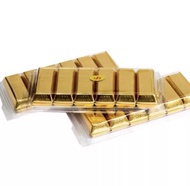 ช็อคโกแลตทองแท่ง 12 ชิ้น ช็อคโกแลตสีทอง ตราจินนี่โกลด์ ขนาด 144 กรัม