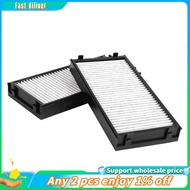 In stock-64119248294 2Pcs Cabin Air Filter for - E70 X5 E71 X6 F01 F02 F07 F10 Activated Carbon ABS 
