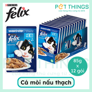Pate Cho Mèo Felix hộp 12 gói 85g