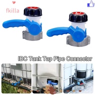FKILLA IBC Tank Tap Pipe Connector, DN40/DN50 75mm Liters 62mm To Male Export Butterfly Valve Switch