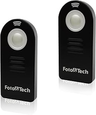 Foto&Tech 2 PCS FTML-L3 Wireless Remote Control Compatible with Nikon D7500 D750 D3400 D3300 D3200 D