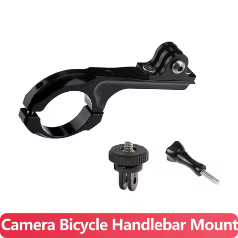 Aluminum Bike Bicycle Handlebar Mount Adapter for Gopro Hero 13 12 11 10 9 SJCAM AKASO insta360 DJI 