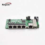 Wanglink Wholesale Price SKD CKD 4FE POE+1GE +1SFP PCBA POE IEEE802.3af/at suitable CCTV,NVR