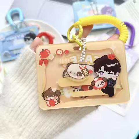 2025 Game Love and Deepspace Plush Ita Bag Sleeve Bank Credit Protector Case ID Card Storage Xavier 