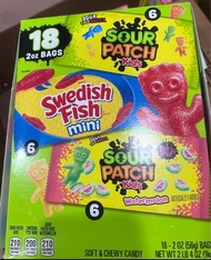 Sour Patch Kids bag / Sour Patch Watermelon Chewy Candy Bag / Swedish Fish Chewy Candy Bag