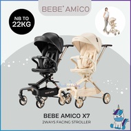 Bebe Amico X7 Premium Two Ways Facing Baby Stroller | HUSHABUY