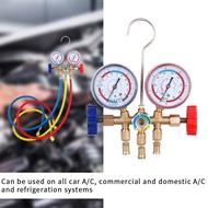 R134A R404A R12 R22 พร้อมท่อและตะขอเครื่องวัดความดันสารทำความเย็นสำหรับเครื่องปรับอากาศและเครื่องทำค