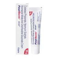 India FourDerm athlete's foot cream imported original treatm#印度FourDerm脚气膏进口原装治疗真菌脚气灰指甲手癣瘙痒抗炎杀菌0804