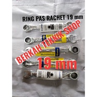 MATA 19mm CRV single gear wrench 19 mm T ratchet socket wrench