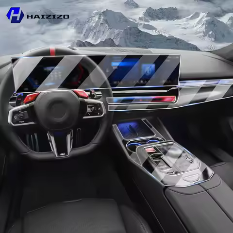 For BMW M5 G90 PHEV 2024-2025 Automotive interior center console protection sticker LCD display matt