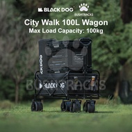 Blackdog Wagon Folding Trolley Cart Wagon Camping Black Khemah Outdoor Troli Kem