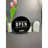 Acrylic Signage Open Close Acrylic Open Close (Round)