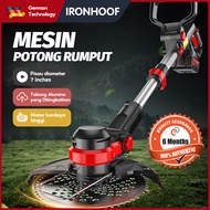 IRONHOOF Mesin Potong Rumput 24V/36V/48V Mesin Pemotong Rumput Mesin Potong Rumput Baterai Pemotong Rumput