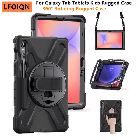 LFOIQN 360° Rotating Rugged Case For Samsung Galaxy Tab S10 Lite 10.9 SM-X400 X406B X406F S7 S8 S9 F