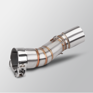 Motorcycle Exhaust System Escape Modified Muffler 51mm Middle Link Pipe Slip On For CFMOTO CLX-700 C