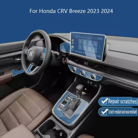For Honda CRV CR-V Breeze 2023 2024 Tpu Transparent Film Car Interior Sticker Center Console Gear Na