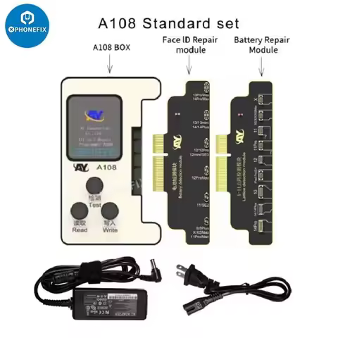 AY A108 BOX Programmer Screen True Tone Earpiece Rear Camera LiDAR Battery Repair Programmer Board T