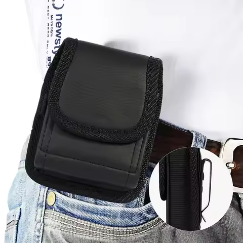 New Men Phone Pouch For Samsung Z Flip 3 5G Belt Clip Holster Oxford Cloth Phone Case For Galaxy Z F