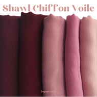 Shawl Chiffon Voile | Shawl Chiffon Aritachi | Selendang Chiffon Voile Shawl Raya