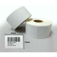 BARCODE STICKER 25MM X 35MM