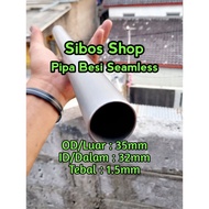 Seamless Iron Pipe Od 35mm Id 32mm Thickness 1.5mm Length 20cm to 100cm