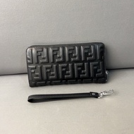 Embossed Cowhide Clutch Bag Multi-Card Slot Money Delivery Small Ticket Anti-dust Bag Gift 2 1 x c m