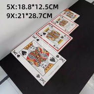 54 Sheets 18.8*12.2 29.7x21CM Jumbo Poker Cards Unique Playing Card/s Fun Wedding Idea Game/s Big Po
