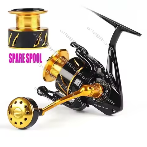 Original Lurekiller Brand Metal Spinning Reel Double Spool Saltist CW3000-10000H 9+1BB Ocean Jigging