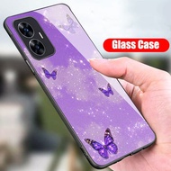 HP (GC 38) Realme C55 Glass Softcase - Kesing Realme C55hp - Realme C55 Beautiful Case - Realme C55 