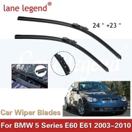 Car Wiper For BMW 5 Series 520i 523i 525i 528i 530i E60 E61 2003-2010 Front Wiper Blades Soft Rubber