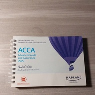 [2ND HAND] ACCA KAPLAN POCKET NOTES FOR ADVANCED AUDIT AND ASSURANCE (AAA/P7)