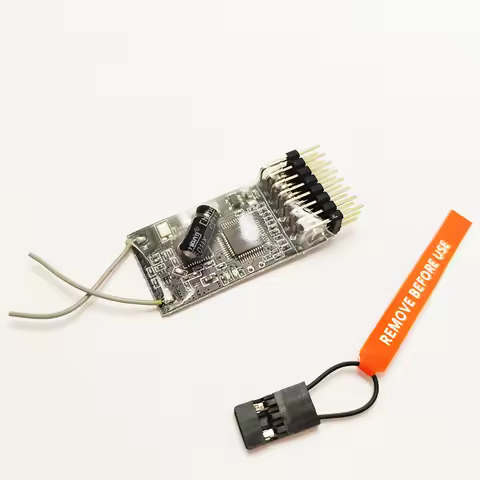RM601 6CH Receiver With Antanna 6 channal Receptor PPM Output Compatible Spektrum DSM2 DSMX DX6i DX8